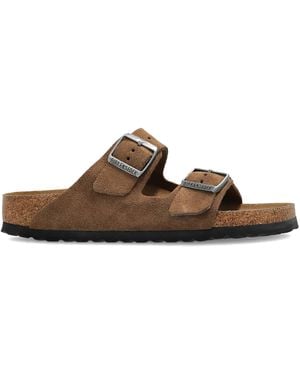 Birkenstock Arizona Sfb Dark Tea, Suede Leather - Brown