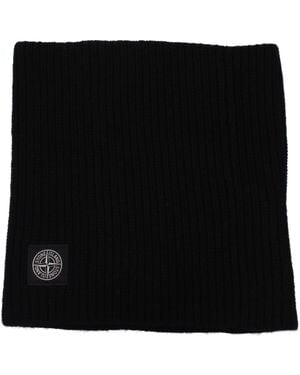 Stone Island Scarves Neck Warmer Wool - Black