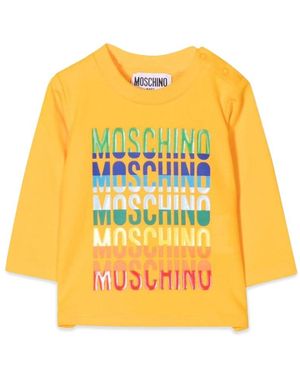 Moschino T -Shirt -Con -Logo - Gelb