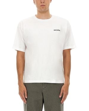 Aspesi T Shirt With "Listen" Print - White