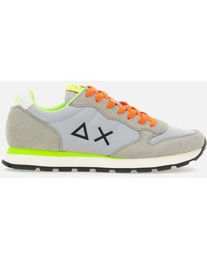 Sun 68 Tom Fluo Grey Sneakers - Weiß