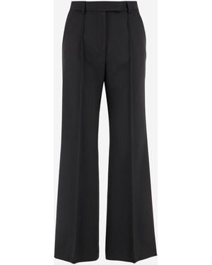 QL2 Donna Wool And Lyocell Trousers - Black