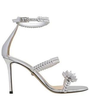 Mach & Mach Leather Sandals - White