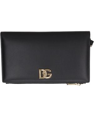 Dolce & Gabbana Dolce&Gabbana Passport Holder Leather - Black