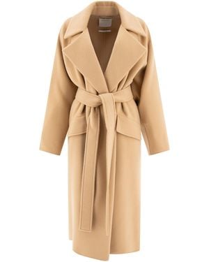 Max Mara "Orens" Cashmere Mischrobenmantel - Natur