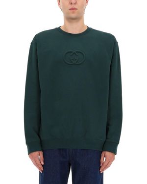 Gucci Sweatshirt With Logo - Green