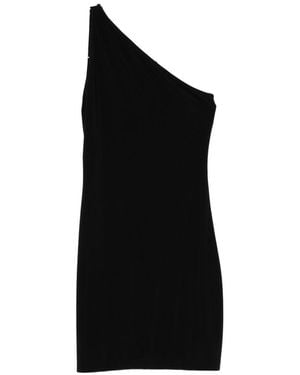 Norma Kamali One-Shoulder Mini Dress - Black