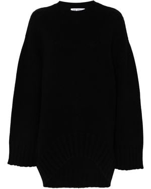 The Attico Knitted Jumper Dress - Black