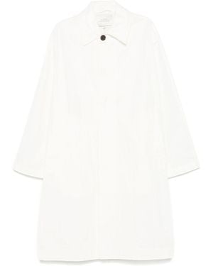 Studio Nicholson Nylon En Cotton Blend Coat - Wit