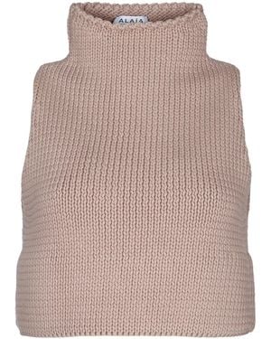 Alaïa Batwing Jumper - Pink