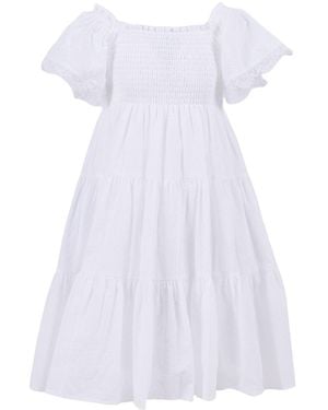 Ermanno Scervino Abito Austin Mussola Rica - Weiß