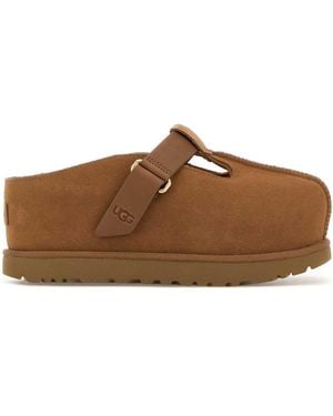 UGG Caramel Suede Goldenstar Slippers - Brown