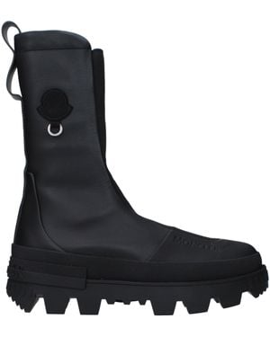 Moncler Boots X Willow Smith Men Leather Black - Zwart