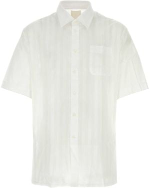 Givenchy Striped Chiffon Shirt - White