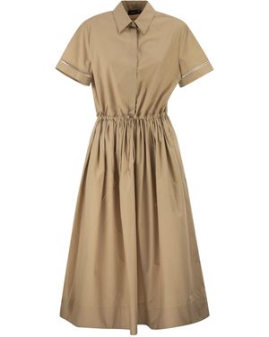 Fabiana Filippi Poplin Polo Dress - Natural