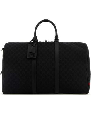 Gucci Gg Fabric Travel Bag - Black