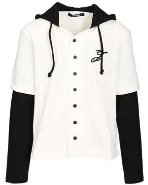 Jacquemus Sudadera con capucha y botones Letro - Blanco