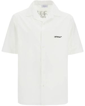 Off-White c/o Virgil Abloh Short-Sleeved Gothic Arrow Shirt - White