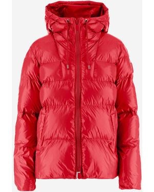 Pinko Nylon wattierte Daunenjacke - Rot