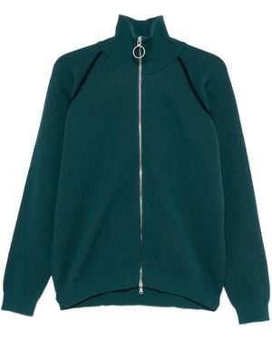 1989 STUDIO Full Zip Raglan Sweater - Green