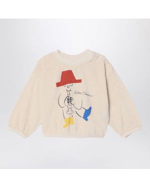 Bobo Choses Sweatshirt Magic Flute Player Ivory - White
