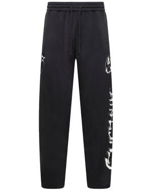Y-3 Pantaloni Sportivi Con Logo - Blu