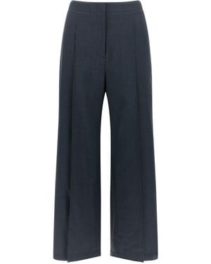 Theory Pantaloni Della Teoria "Deep Pleat" - Blu