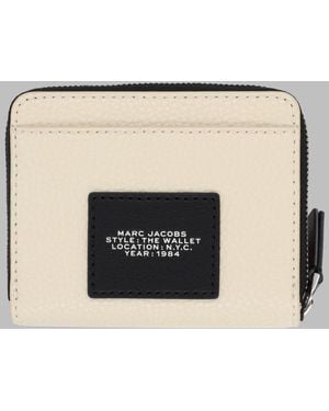 Marc Jacobs Leather Mini Wallet With Polyurethane Coating - Natural