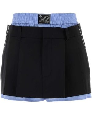 Alexander Wang Twill Pant-Skirt - Black