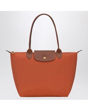 Longchamp Brick Coloured Le Pliage Original M Bag
