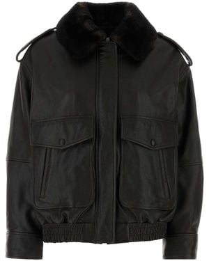 Loulou de Saison Russo Leather Jacket - Black