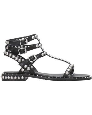 Ash Sandalen Schwarz+Silber - Mehrfarbig