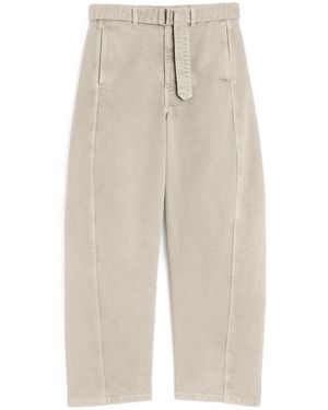 Lemaire Twisted Belted Pants - Wit