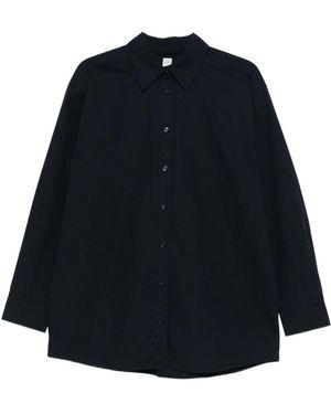 TOTEME Relaxed Solid Shirt - Blue