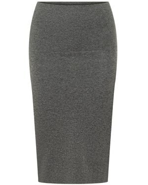 Stella McCartney Wool Midi Skirt - Grey