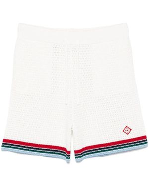 CASABLANCA Crochet Sporty Shorts - Wit