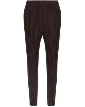 Pleats Please Issey Miyake Piatte Per Favore Issey Miyake 'Colori Mensili: Luglio' Pantaloni - Marrone
