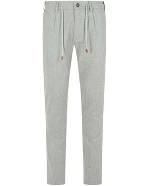Eleventy Light Wool Blend Trousers - Grey