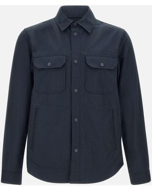 Woolrich Leichte Ramar Blaue Overshirt-Jacke