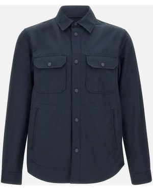 Woolrich Giacca Overshirt Blu Light Light