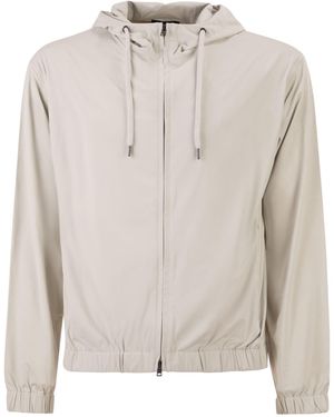 Herno Stretch Techno-Nylon Bomber Jacket - Grey