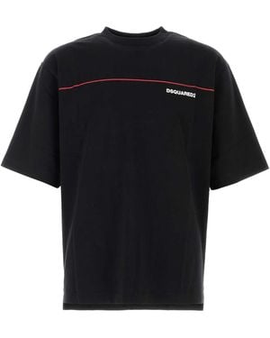 DSquared² Cotton Oversize T Shirt - Black