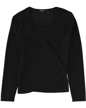 Theory Lace Up Shirt - Black