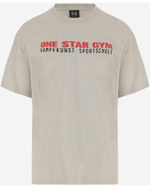 44 Label Group 44 Labelgruppe Baumwoll -T -Shirt mit Logo - Weiß