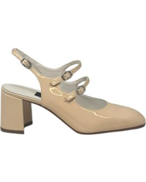 CAREL PARIS Banana Patent Leathet Pumps - Natural
