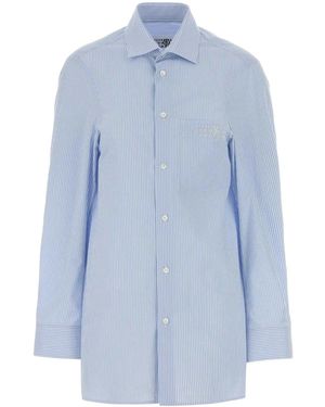 MM6 by Maison Margiela Long Sleeved Shirt - Blue