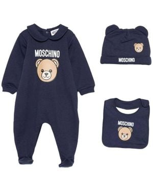 Moschino Bodysuit Hat And Gag Set - Blue