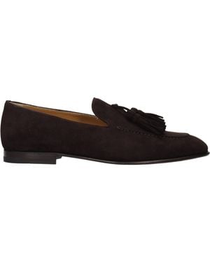 Lardini Mocassini Suede/Mole - Black