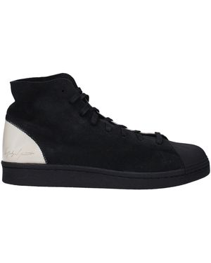 Y-3 Sneakers Frauen Wildleder Schwarz/Beige - Blau