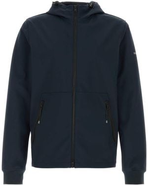 Woolrich Soft Shell Zip-Up Jacket - Blue